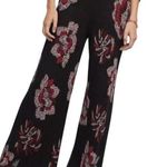 Anthropologie NWT Laia Floral Knit Wide Leg Sweater Pants | Small Petite Photo 0