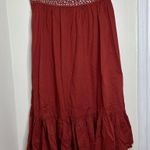 Vintage Boho Cotton Maxi Skirt w/ Sequins and Beadwork Women’s Medium Has Flaws Photo 3