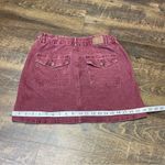 American Eagle  Corduroy Mini Skirt Women’s Size 6 Reddish Pink Super Stretch Photo 5