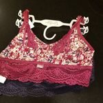 Jessica Simpson ๐๐ 2 Pack Bralettes Floral & Blue Lace Large L NWT Photo 3