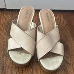 Torrid  Faux Wood Platform Wedge Sandals Size 9.5 Wide Width Photo 1