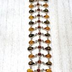 Sterling Silver Baltic Amber, lace bracelet, 28.5g Photo 11
