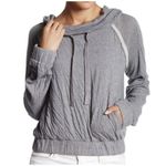 Free People  Women’s Kimmie Hoodie Gray Cropped Long Sleeve Size Medium‎ Photo 8