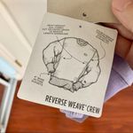 Champion  Reverse Weave Logo Crewneck Sweater in Lavender XS Photo 9