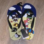 Hello Kitty NWT  and Friends Colorful Cartoon Flip Flops Sandals Photo 1