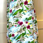 Cynthia Rowley “Curve” Linen Shift Dress, Nostalgic Amalfi Coast Pattern, 1X NWT Photo 0