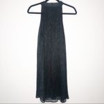 Francesca's Francesca’s Black Shimmer Ruffle Dress Photo 1
