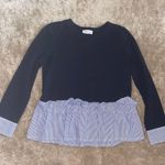 Sugar Lips Blue Business Casual Top Photo 0