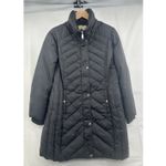 Michael Kors Women's Packable Down Fill Long Black Puffer Jacket Coat L Warm Photo 8