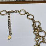 ZARA Beautiful Signed  Gold Tone Double Strand Necklace Clubs And Spades Of Poker Photo 2