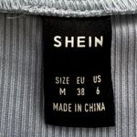 SheIn  light blue ribbed ruched sides Crop Top, size M Y2K vacation beach summer Photo 2