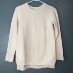 DE Collection Women’s Sweater Small Beige Knit Long Sleeve Pullover Crew Neck Tan Photo 0