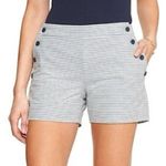 Banana Republic  White Pinstripe Chambray Sailor Pique Shorts Size 14 Photo 0