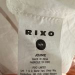 RIXO Joanie Pink Paisley Midi Light Floral Ruffle Dress Size Medium US 8 UK 12 Photo 4