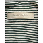 Favorite Daughter Green White Striped Collar Long Sleeve Button Down Shirt Top S Photo 3
