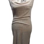 ASOS DESIGN Cowl Neck Beach Midi Dress In Cream Size 2 Photo 0