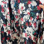 SALONI floral silk midi dress Red Size 4 Photo 10