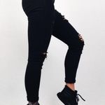 PacSun Distressed Jeggings Denim in Black | Size 26 Photo 2