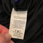 Vanilla Bay  Black & Blue Striped Drape Sleeve Long Tunic Blouse with Studs Small Photo 5