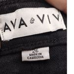 Ava & Viv  NWT Plus Size 26 Black Wide Leg High-Rise Relaxed Fit Stretch Jeans Photo 2