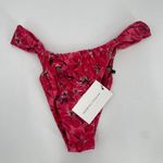 Faithfull the Brand Andez Bikini Bottoms Size Small El Limon Pink Floral Cheeky Photo 13