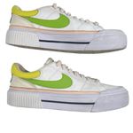 Nike Court Legacy Lift Sneakers Women’s Sz 11 White Action Green FD0872 Shoes Photo 2