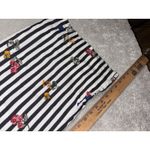 Lovers + Friends black white stripe floral print wide leg pants small Photo 8