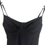 Michael Kors MICHAEL  Black Underwire Gold Logo Belt One Piece Swimsuit Size 6 Photo 3
