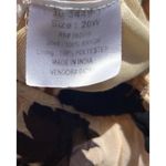 Denim 24 7 Tunic Top Shirt Blouse 20W 20 Floral Roll Tab Pintuck Boho Western Red Photo 11