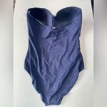 Anne cole  One piece Elegant Strapless Navy Swimsuit Photo 2