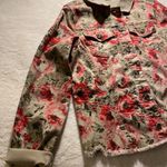DG2 Reversible Floral & Khaki Women's Jacket Small Red Photo 2