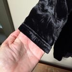 Sundance Enchantment Velvet Silk Dress Size Medium Long Sleeve Pintuck Boho Black Photo 5