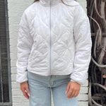 Avalanche White quilted puffer jacket with pockets sz s  Photo 0