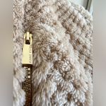 Anne Klein Tan Quilted Vest with High Collar Photo 4