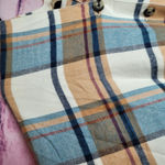 Matilda Jane JUST IMAGINE PAIGE PLAID FRINGE BUTTON FRONT HI LOW CAPE PONCHO OS Photo 2