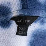 J.Crew Blue Tie Dyed Original Cotton Terry Pullover Hoodie Sweatshirt Sweater Photo 1