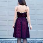 Vintage Red and Black Lace Overlay Whimsigoth Bow Detail A Photo 6