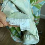 Girl and The Sun St Tropez Leaf Print Tiered Hem Midi Dress Size XL Blue Photo 6