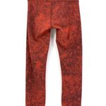 Lululemon Wunder Train High-Rise Tight 25" Denim Wash Print Autumn Red Black 2 Photo 5