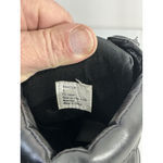 Madden Girl Womans Baaxter Size 8 Black Zip Up Lace Up Quilted Wedge Ankle Boots Photo 6