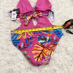 Bar III Macy’s Paradise In The Palms Cowl Neck One-Piece Swimsuit Pink Medium Photo 9