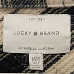 Lucky Brand NWT Women's Beige and Black Buffalo Plaid Oversized Shirt Jacket M Photo 8