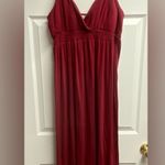 💕 2 For $10 Christine Red/Burgundy Maxi Dress Size Large Red Photo 0