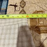 Max Studio plaid Beige linen mix A-Line Semi Wrapped Skirt NWT Photo 7