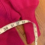 Zenana ribbed fuschia mock neck exposed seam oversized sweater XL Photo 7