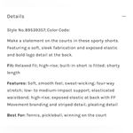 NWOT Free People Movement Never Better Tennis Shorts sz L White Size L Photo 5