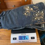 Chico's Chico’s Embroidered Sequin Open Front Jean Jacket Size 1 Chico (Med 8) Floral Photo 11