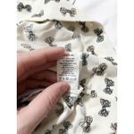 J. Crew Womens Size 6 Bow Print Short Sleeve Blouse Top Career Casual Office Black Photo 4