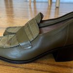 Anthropologie Women's Khaki and Green Loafers Size 9 Photo 0