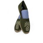 Tommy Bahama New  9  Soludos Pineapple Flats Slipper espadrilles embroidered Photo 6